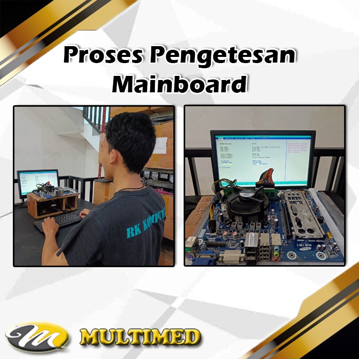 Paket Motherboard Mainboard Mobo LGA 1150 H81 DDR3 + Core i3 4130 + FAN + RAM