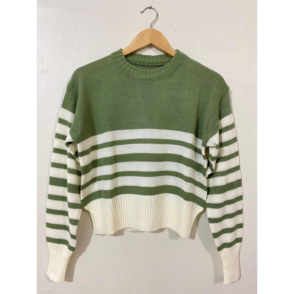 Kirei Sweater Rajut Crop Top Knit Wanita Premium Oversize Murah Halus Korean Style COD Free Ongkir