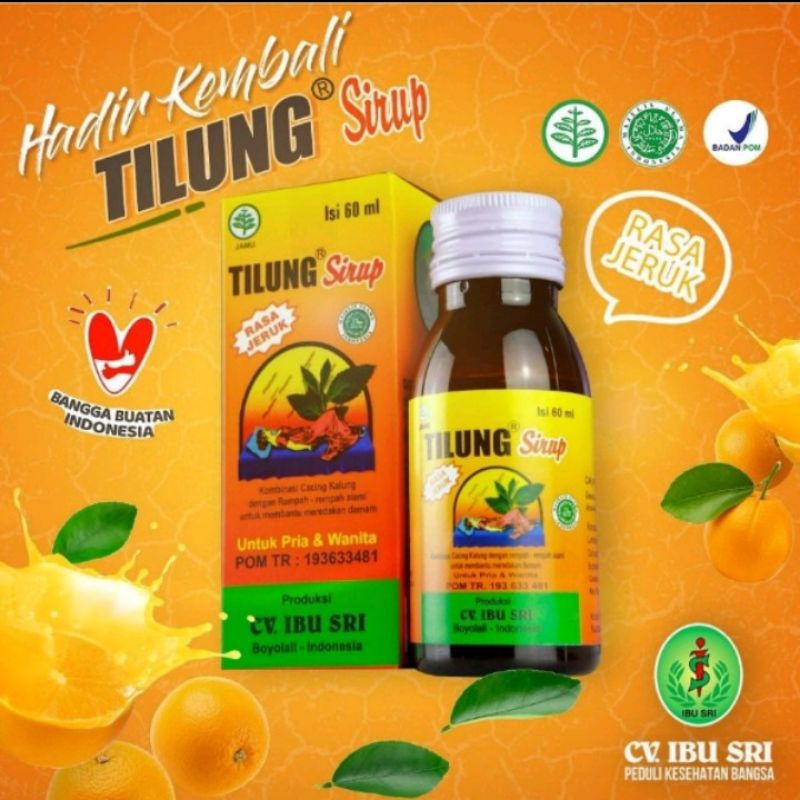 TILUNG SIRUP | CALUNG SIRUP obat tipes,demam,perut kembung Asli Original