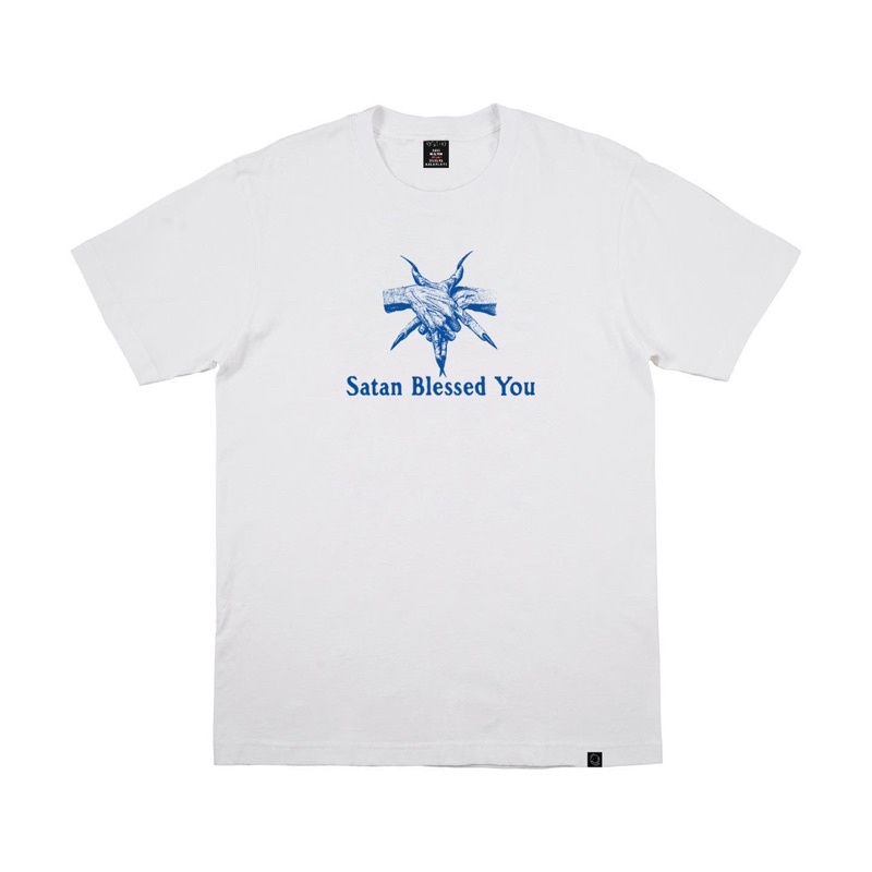 Debt Slave - Satan Blessed You Tshirt - White