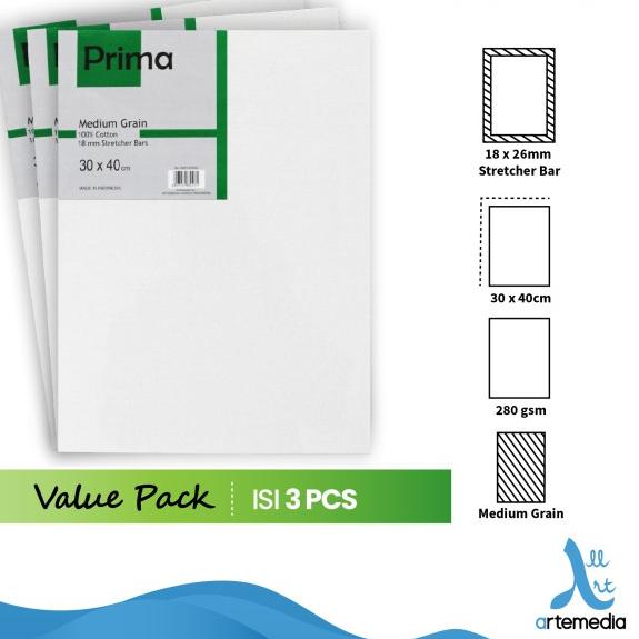 

Kanvas Lukis Prima Green 30x40cm Value Set 3 Cotton Canvas - SET 3