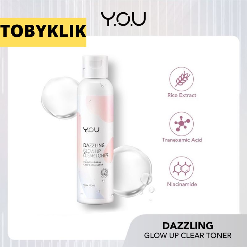 YOU Dazzling Glow Up Toner | Mencerahkan Melembabkan