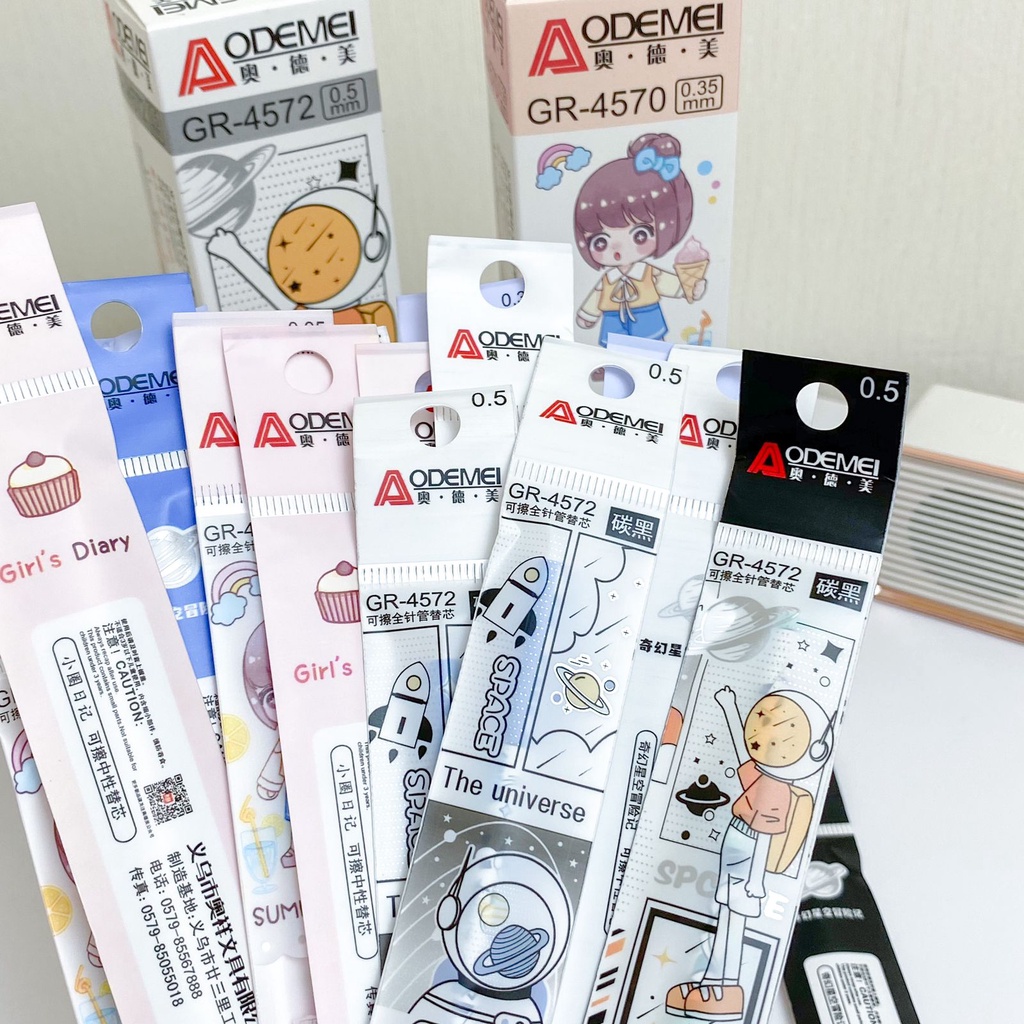 

TERMURAH!!! Refill Pen Erasable Odemei / Paket Refill Pulpen Bisa Dihapus Odemei Aodemei Odemi / Erasable Pen Gel Tinta Hitam Kartun Korea Pastel Cute Monster Cartoon Lucu