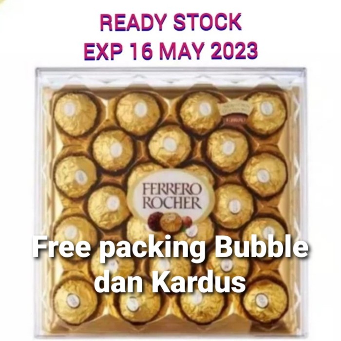 

Promo Ferrero Rocher T24 Isi 24Pcs Cokelat Bulat Ferero Murah Fererro