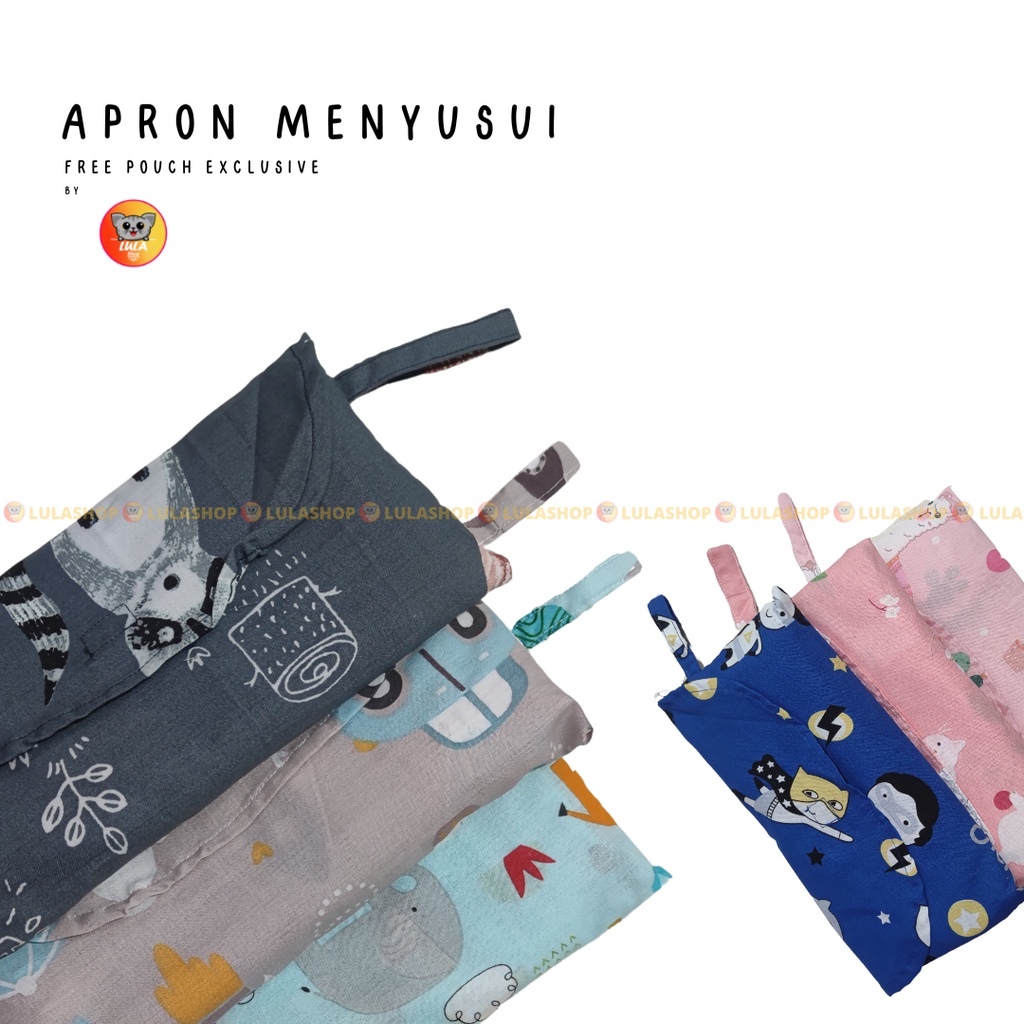 Apron Menyusui / Kain Penutup Menyusui Bayi / Apron Satu Layer
