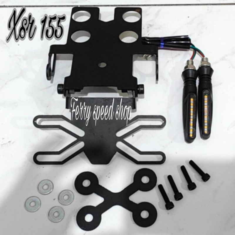 Paketan sen led running plus Tail tidy Xsr155 Xsr 155 / Sein led running plus Dudukan plat belakang 