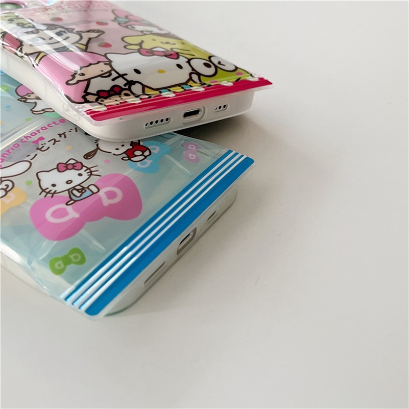 Soft Case Silikon Motif Kartun Warna Jelly Untuk iPhone 14 13 12 11 Pro Max X Xr Xs Max 8 7 6 6s Plus