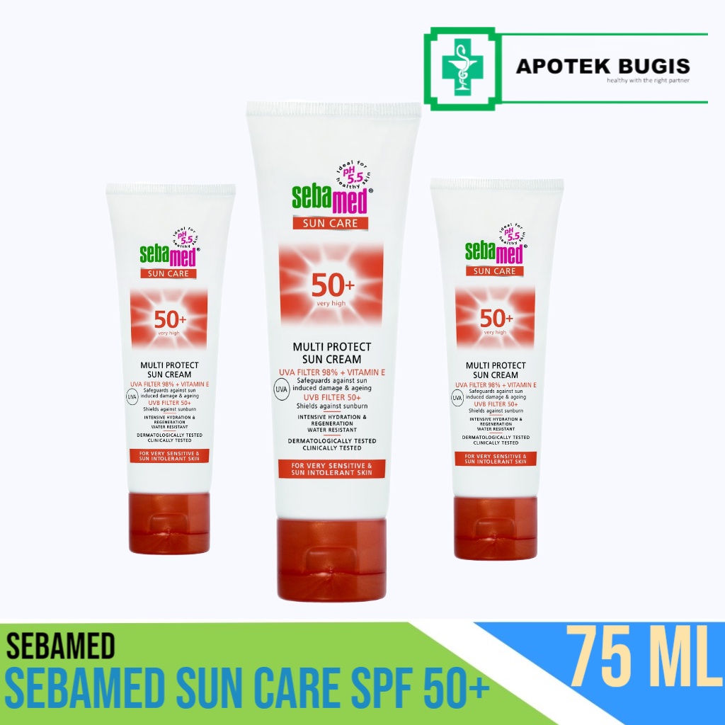 Sebamed Sun Care SPF 50+ 75 ml Sunblock Sun Cream Sun Block Kulit