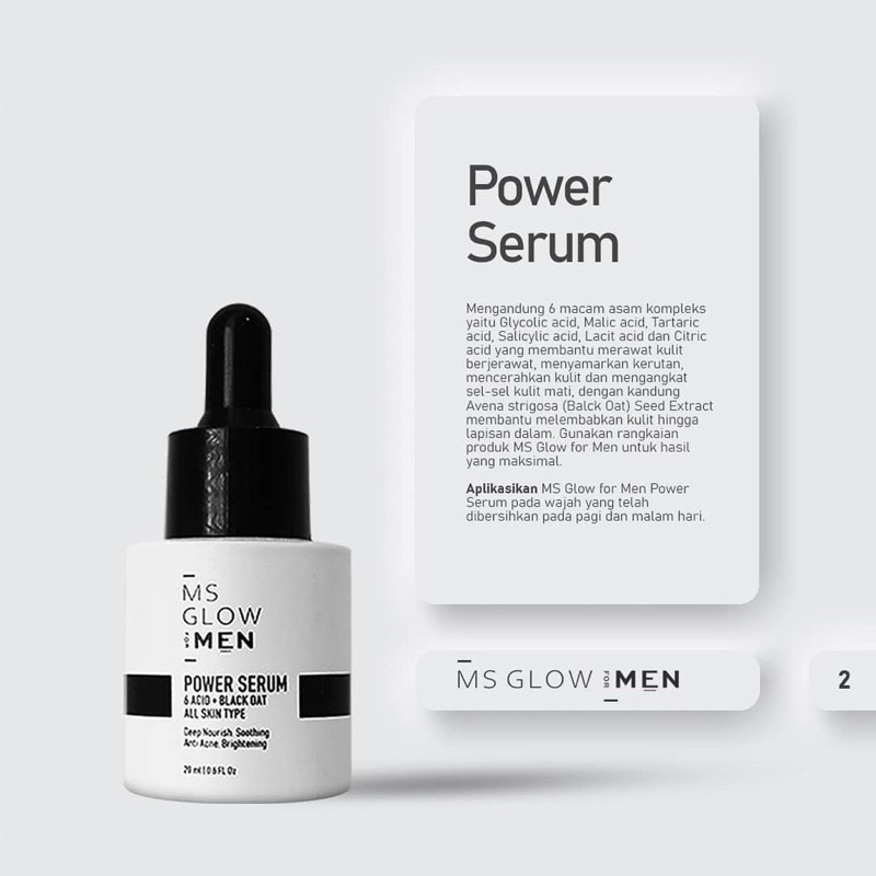 MS GLOW FOR MEN SERUM