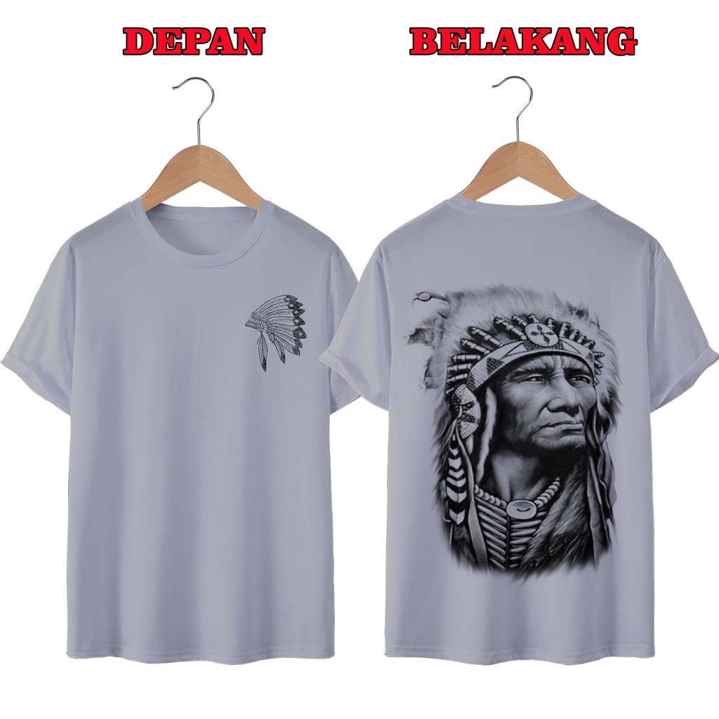 KAOS DISTRO UNISEX (PRIA DAN WANITA) TERBARU, KAOS JUMBO INDIAN