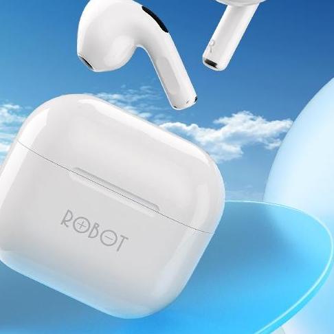 ROBOT TWS Bluetooth Headset Airbuds T50 - Putih
