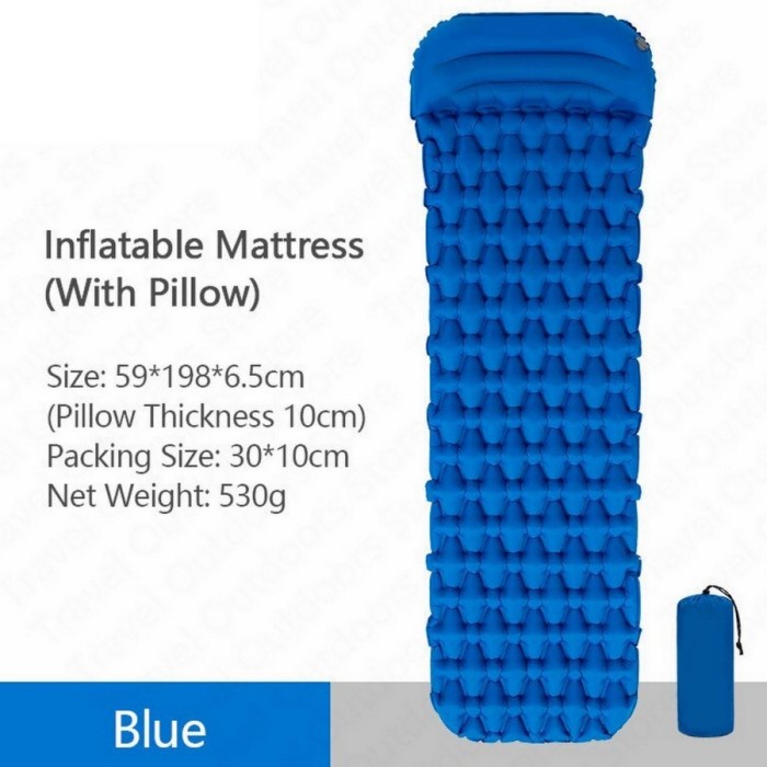 fmfit Kasur Matras Angin Inflatable Bed Outdoor Sleeping Bag Camping Kemah