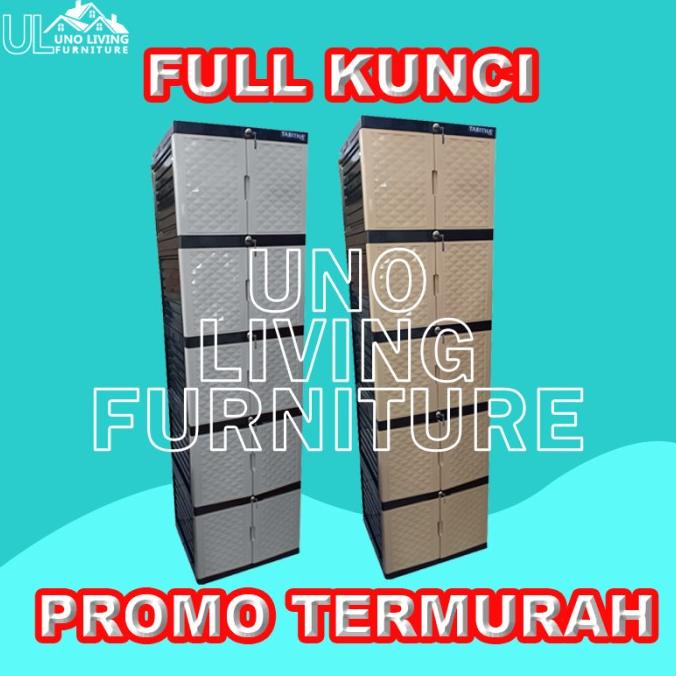 

LEMARI PAKAIAN PLASTIK 5 SUSUN FULL KUNCI LEMARI TABITHA TABITHA stock ready