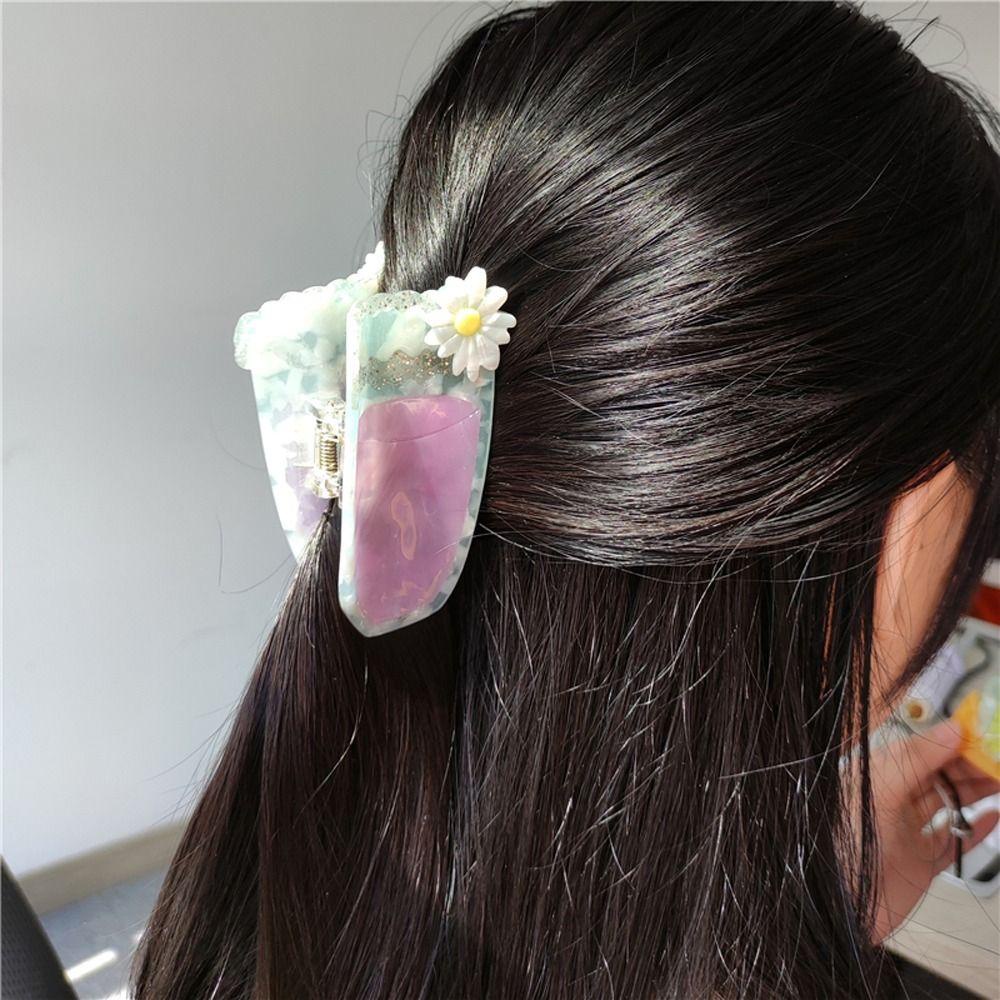 Agustina Fruits Hair Claw Lucu Elegan France Style Heardress Ice Cream Rambut Baru Menangkap Bunga Ins Jepit Minuman Ponytail Holder Korea Hiu Klip