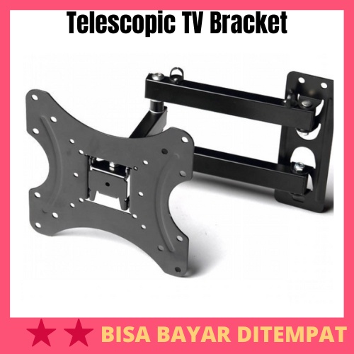Telescopic TV Bracket 2.5m 200 x 200 Pitch 17-42Inch TV / Braket Breket Bracket Tv LED Lg Universal 