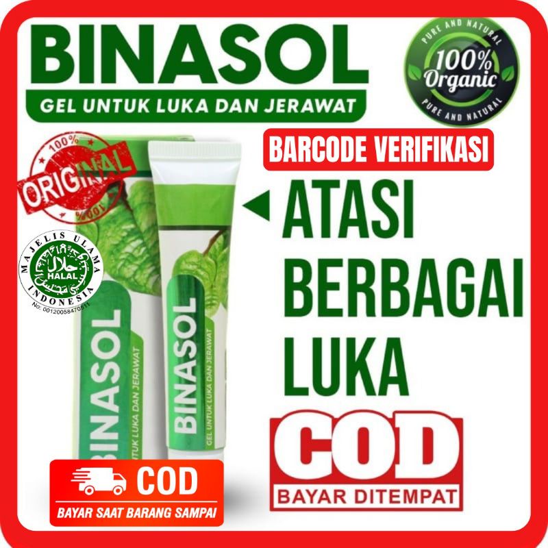 [𝗕𝗜𝗦𝗔 𝗖𝗢𝗗] 𝗕𝗜𝗡𝗔𝗦𝗢𝗟 - BINASOL SALEP - BINASOL GEL SALEP BINASOL Obat Luka Pasca Operasi Sesar Cesar L
