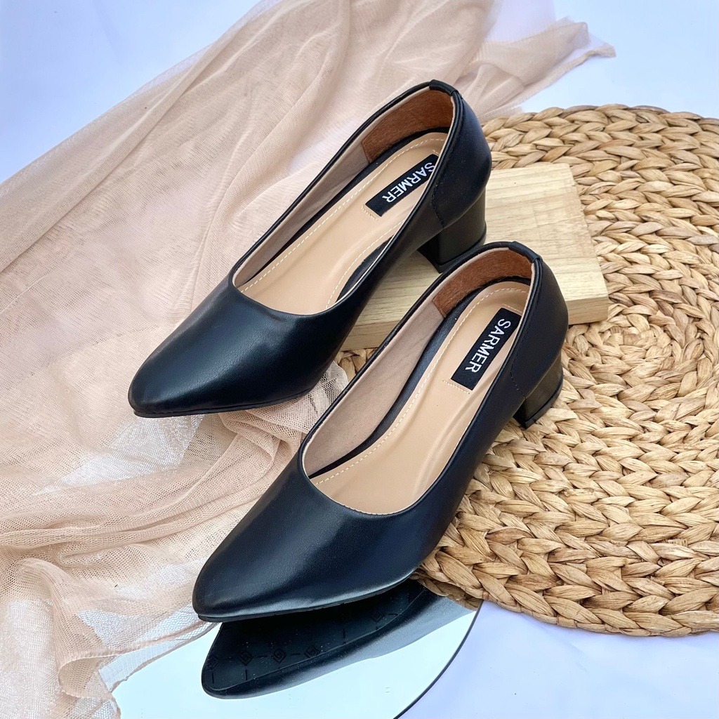 SARMER - AURORA HEELS 5CM BLACK