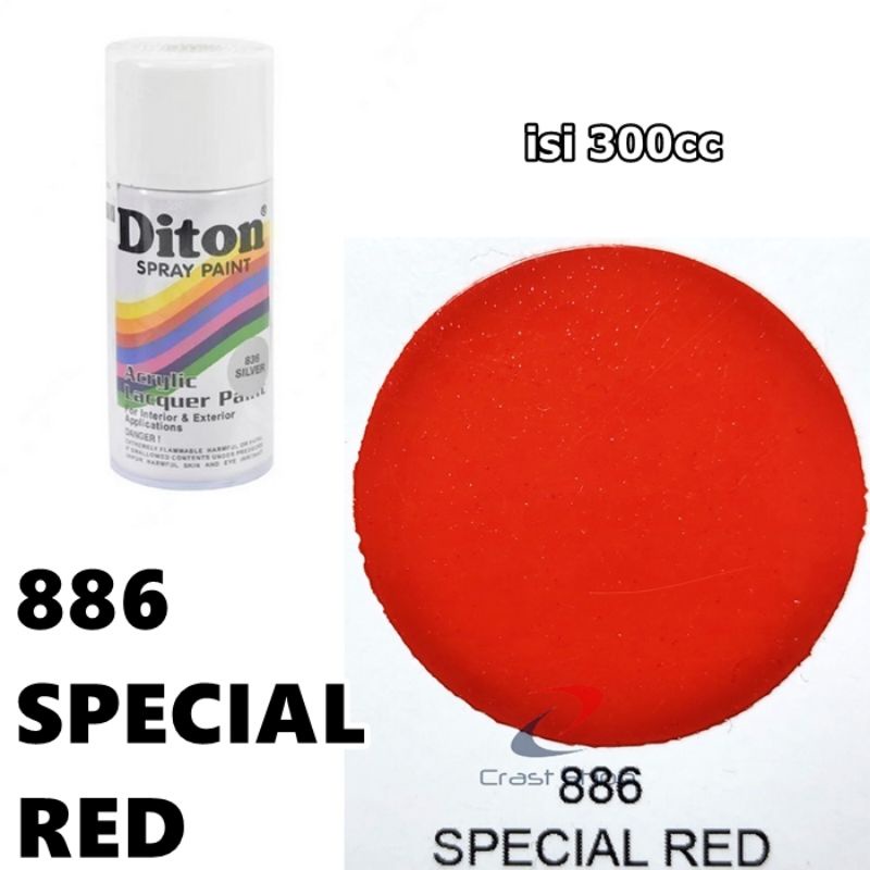 Cat Pilox Diton Special Red 886 300cc Warna Merah Cabe Sepeda Motor Mobil Velg Mesin Helm