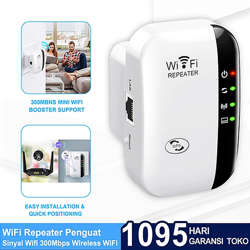 24 Hours Delivery WiFi Repeater Penguat Sinyal Wifi 300Mbps Wireless WiFi Signal Range Extender