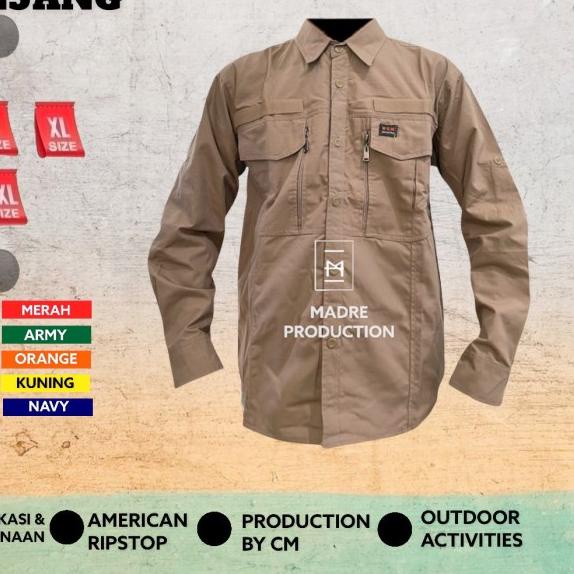 KEMEJA TACTICAL W TAC - LENGAN PANJANG - KEMEJA WTAC - TACTICAL - 511 - Cream, M
