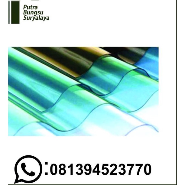 Atap/ Fiber Glass 80 Cm X 180 Cm 0,6 Mm