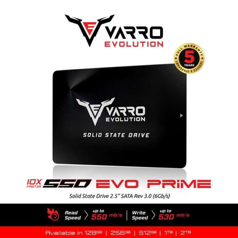 SSD Internal VARRO SATA III 2.5&quot; 128GB, 256GB. 512GB - Garansi Resmi