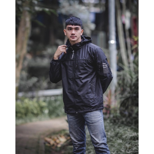 Jaket Outdoor The Bojiel Nasa Black Jaket Parasut Jaket Pria Jaket Outdoor