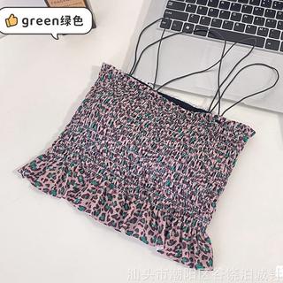 BV.ID BR939 Tanktop Bra Korean Style Bahan Katun Kerut Tali Silang Tank top Remaja Import