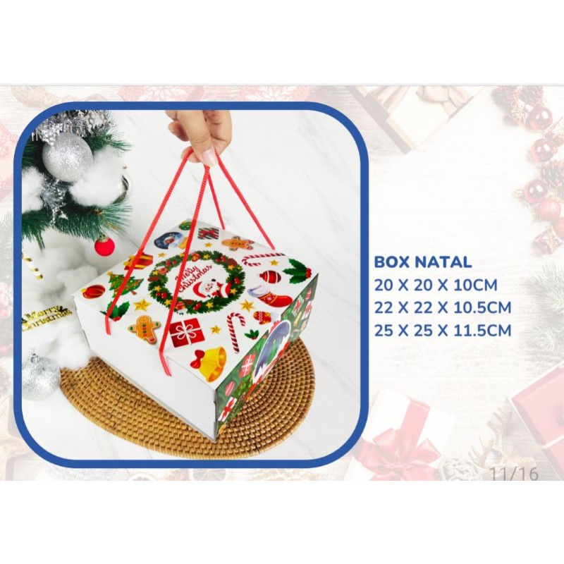 

(5pc)KOTAK/BOX EDISI NATAL SIZE 25