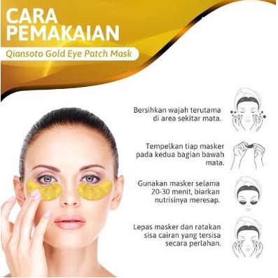 Masker Bawah Kantong Mata COLLAGEN CRYSTAL GOLD EYE BAG / MASK EYEMASK Kantong Black Panda Anti Aging Wrinkle Emas [MF]