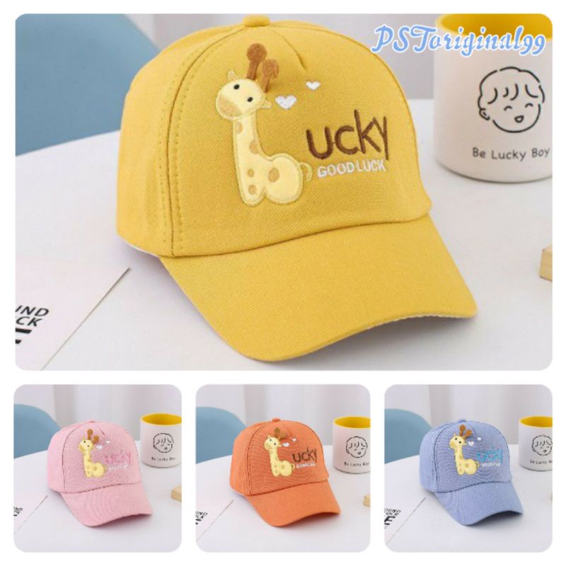 TOPI BASEBALL ANAK/TOPI LUCKY JERAPAH