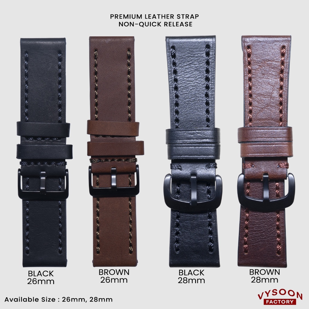 Strap Leather Kulit Tali Jam Tangan AC EXP Panerai SF Watch Tali 28mm 26mm