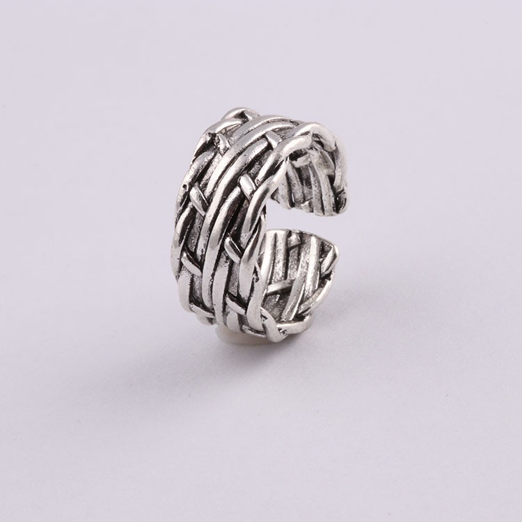 Cincin Multilayer Model Terbuka adjustable Gaya vintage Eropa Dan Amerika