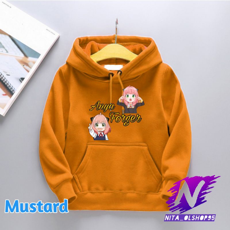 hoodie anak anya lucu sweatar anak anime spy x family anya forget