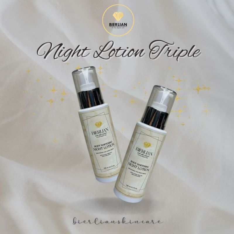 Bierlian Night lotion Triple Ungu HB pemutih Bierlian