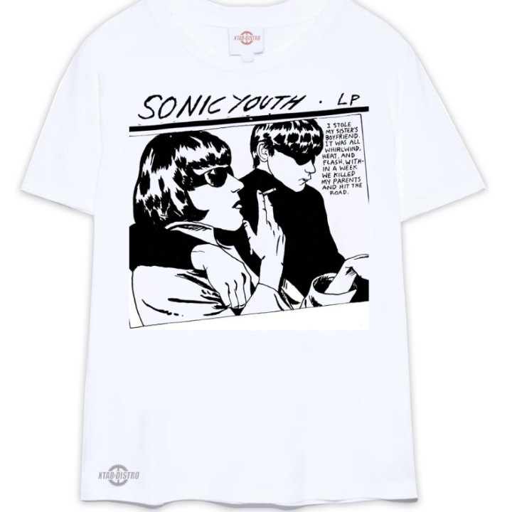 Kaos SONIC YOUTH PUTIH GOO Kaos Band Sonic Youth Blackflag