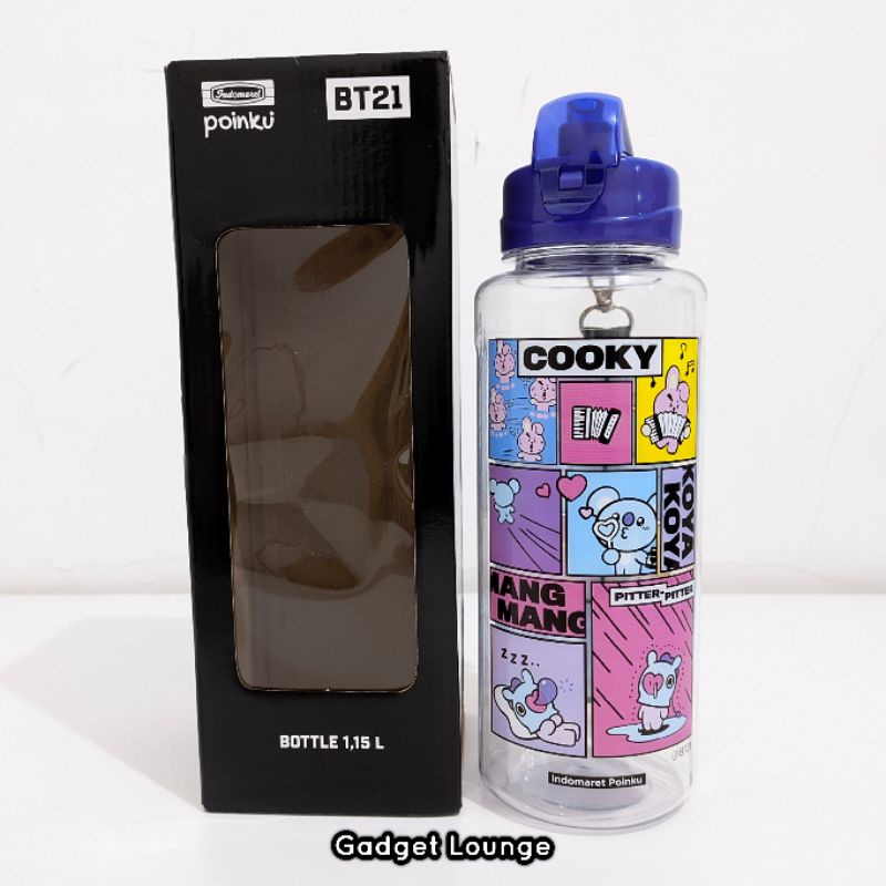 Official Licensed Tumbler Botol Minum Line Friends x BTS BT21 Indomaret : COOKY + KOYA + MANG