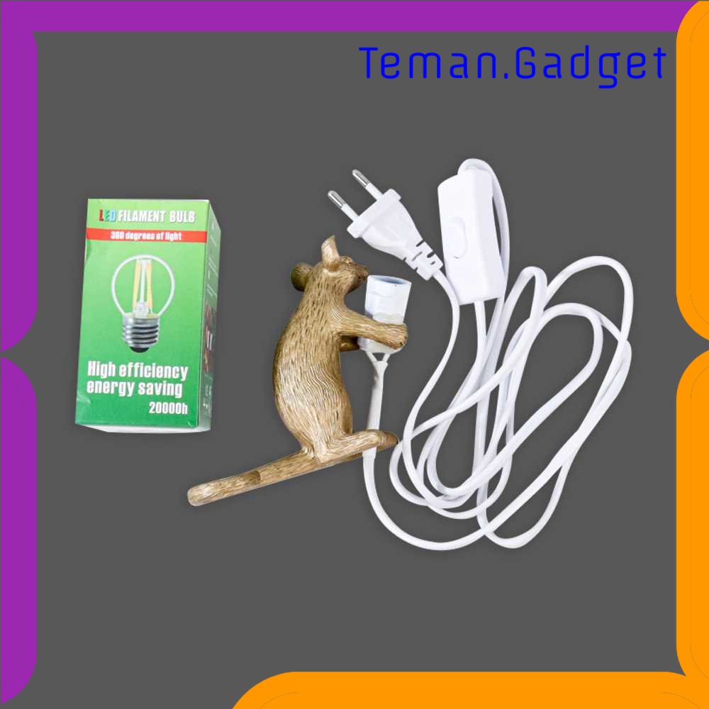 TG-LMP Rojozor Lampu Baca LED Modern Resin Mouse Nordic Lamp E12 4W - RJ01
