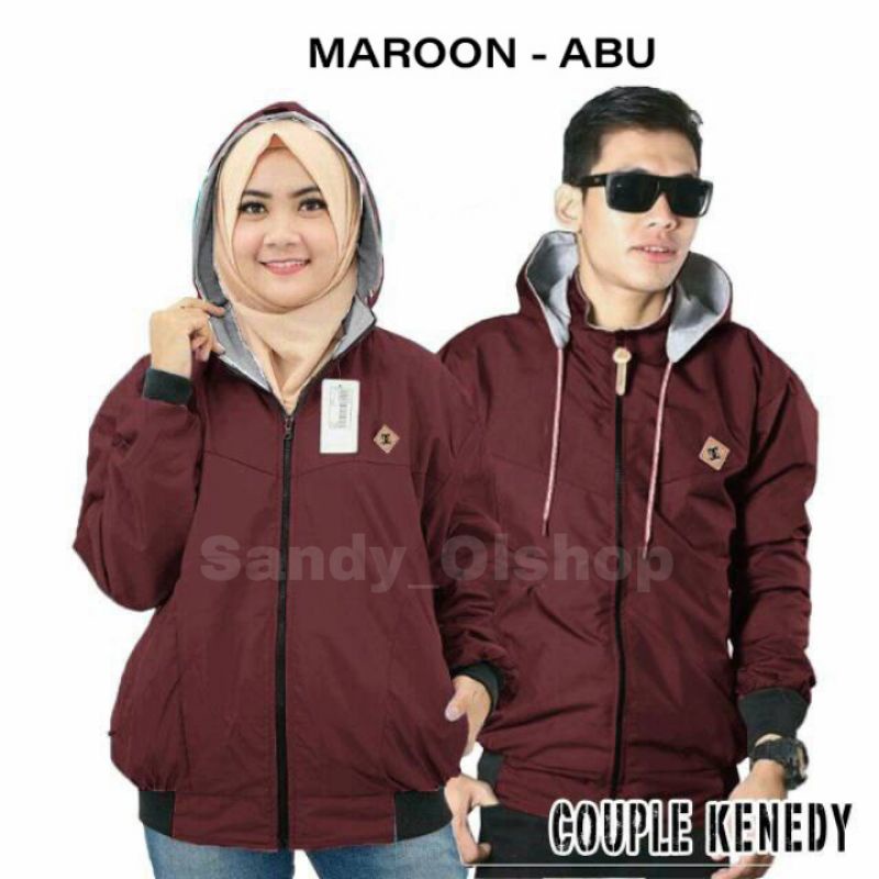 JAKET BOLAK BALIK PRIA&amp;WANITA BAHAN ORIGINAL HARGA UNTUK 1 PCS JAKET