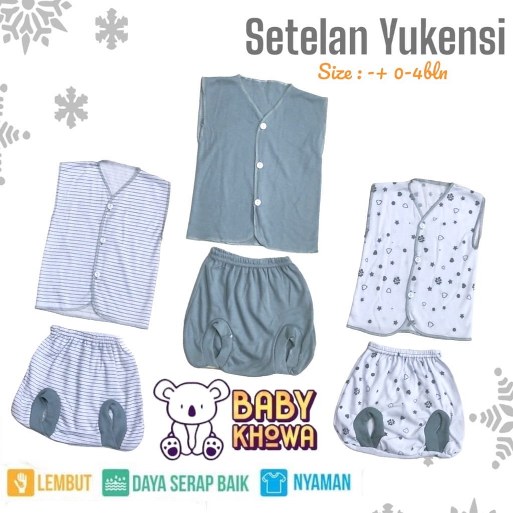 1 Stel Baju Bayi Newborn Baru Lahir Setelan Baju Bayi Celana Perlengkapan Bayi Baru Lahir Atasan Baju Bayi Celana Pendek Celana Panjang Celana Pop Celana Kodok Baju Pendek Kaos Motif Seri abu