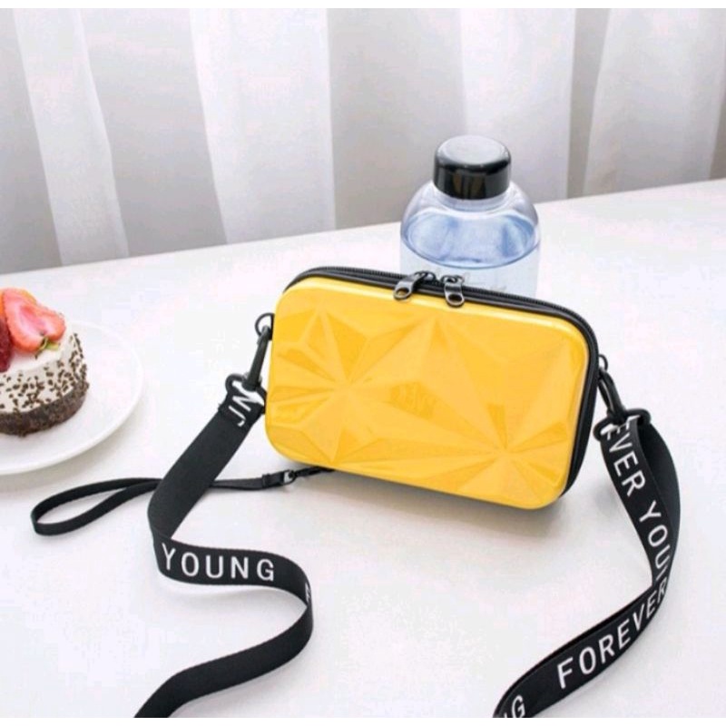 Tas Selempang Wanita model mini koper import - tas import wanita - tas fashion wanita