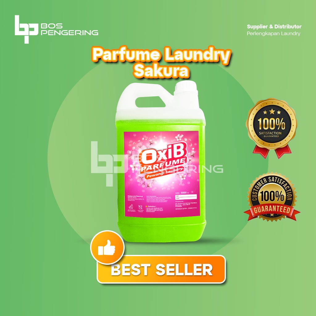 Pewangi Pakaian Laundry - OxiB Parfum Aroma Sakura 5 Liter Terlaris