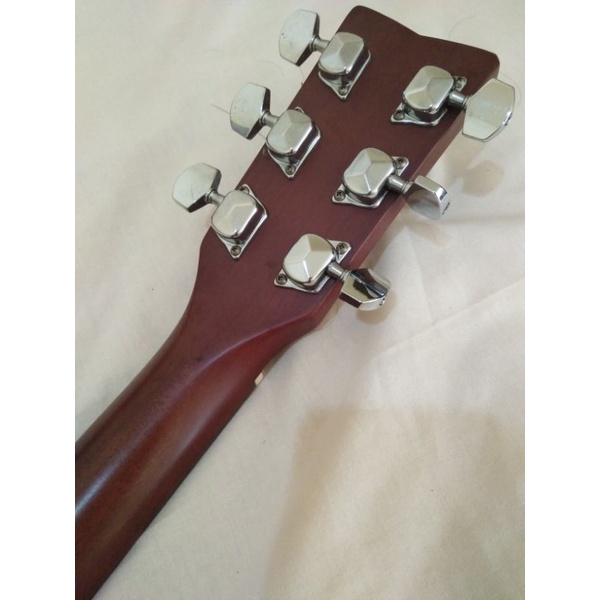 gitar yamaha f310 full setting, nut saddle tulang