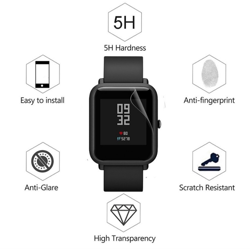 Film Pelindung Layar Smartwatch Bahan TPU Hydrogel Anti Gores / Air Untuk HuaMi GTS 2 Mini