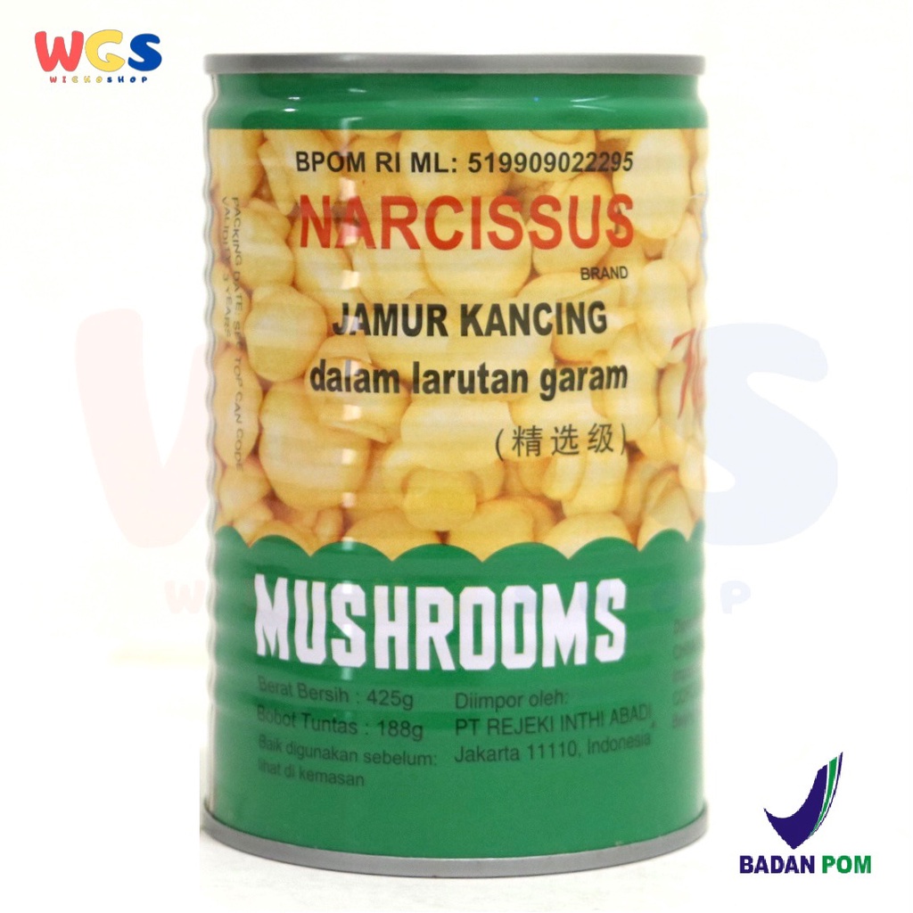 Narcissus Mushroom Champignons 425 gr - Jamur Kancing