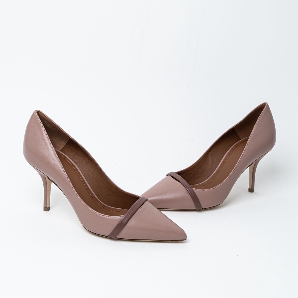 Malone Souliers Rina 70 Pumps Deep Taupe 100% Original