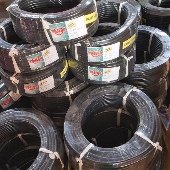 kabel listrik 2x2,5 serabut 2x2.5 hitam 25 meter