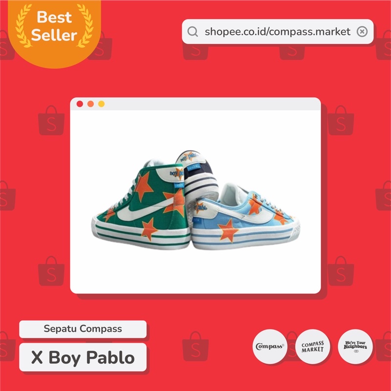Jual SEPATU COMPASS X BOY PABLO Shopee Indonesia