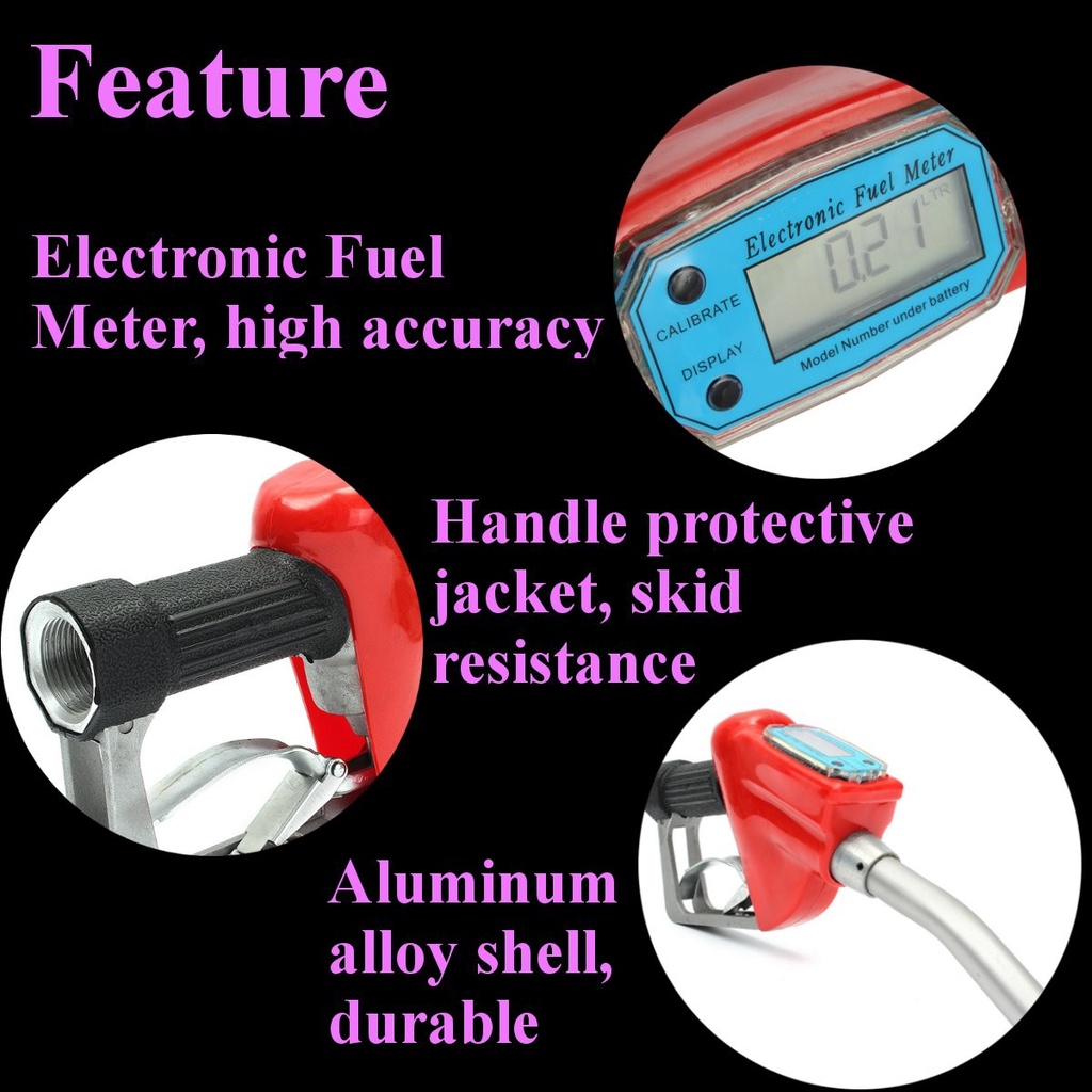 Digital Flow Meter Fuel Oil Refueling Gun/Nozzle Gun Refueling/Digital Meter Fuel Nozzle Gun