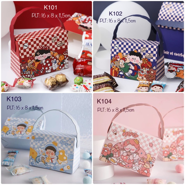 

10pcs Kotak Ultah Anak| Dus Birthday| Baby Gift Box| Goody Bag|Tas Souvernir| K10